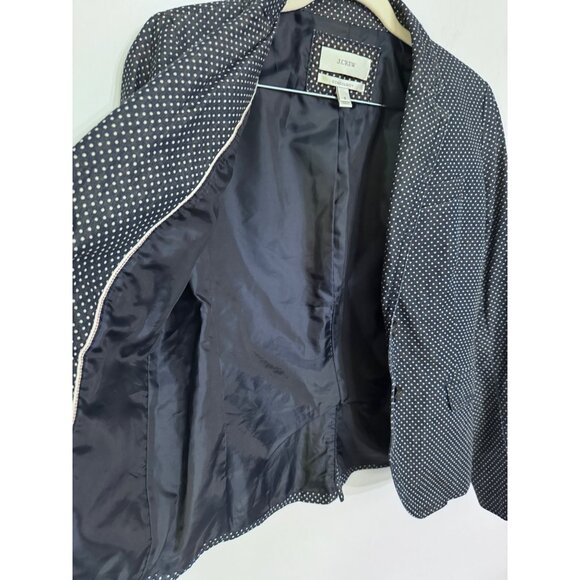 J.Crew schoolboy blazer polka dot size 0 twee coquette light academia collegiate - Picture 4 of 6